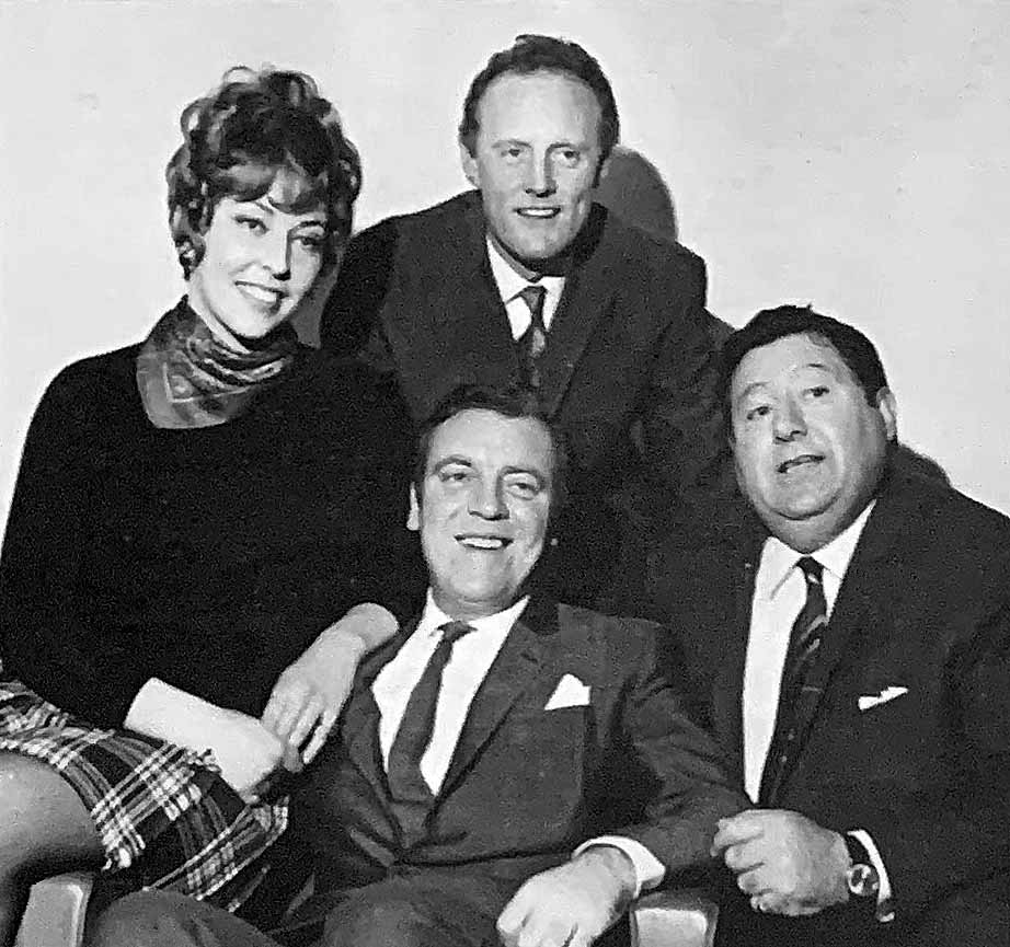 The Today team: Sandra Harris, Phillip McDonnell, Eamonn Andrews and Monty Modlyn