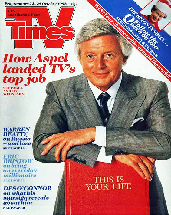 TV Times cover featuring Michael Aspel
