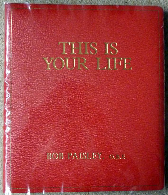 Bob Paisley This Is Your Life Big Red Book