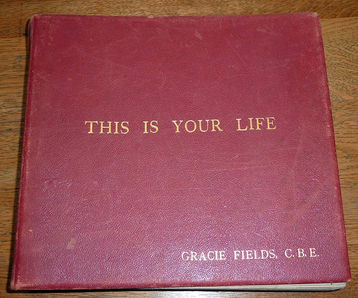 Gracie Fields This Is Your Life Big Red Book