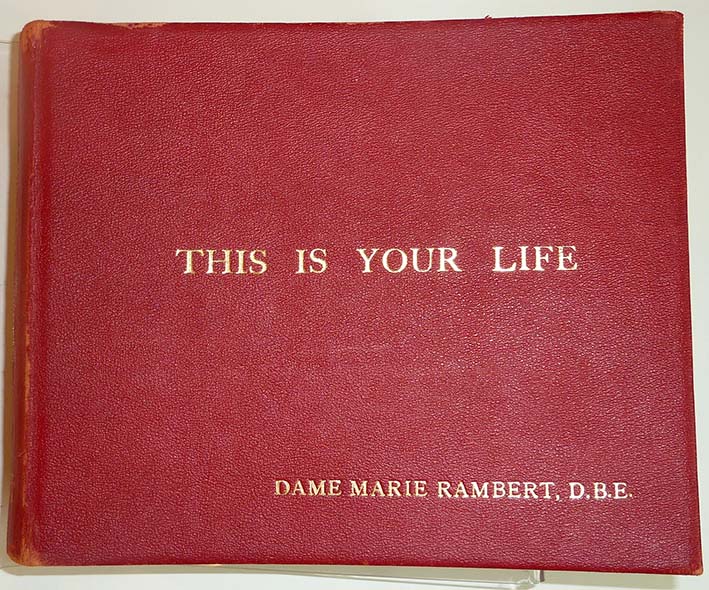 Marie Rambert This Is Your Life Big Red Book