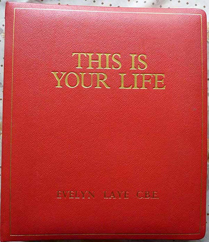 Evelyn Laye This Is Your Life Big Red Book