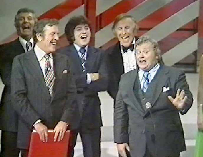 ITV This Is Your Life: Ted Rogers, Jimmy Tarbuck, Eamonn Andrews, Bruce Forsyth and Harry Secombe
