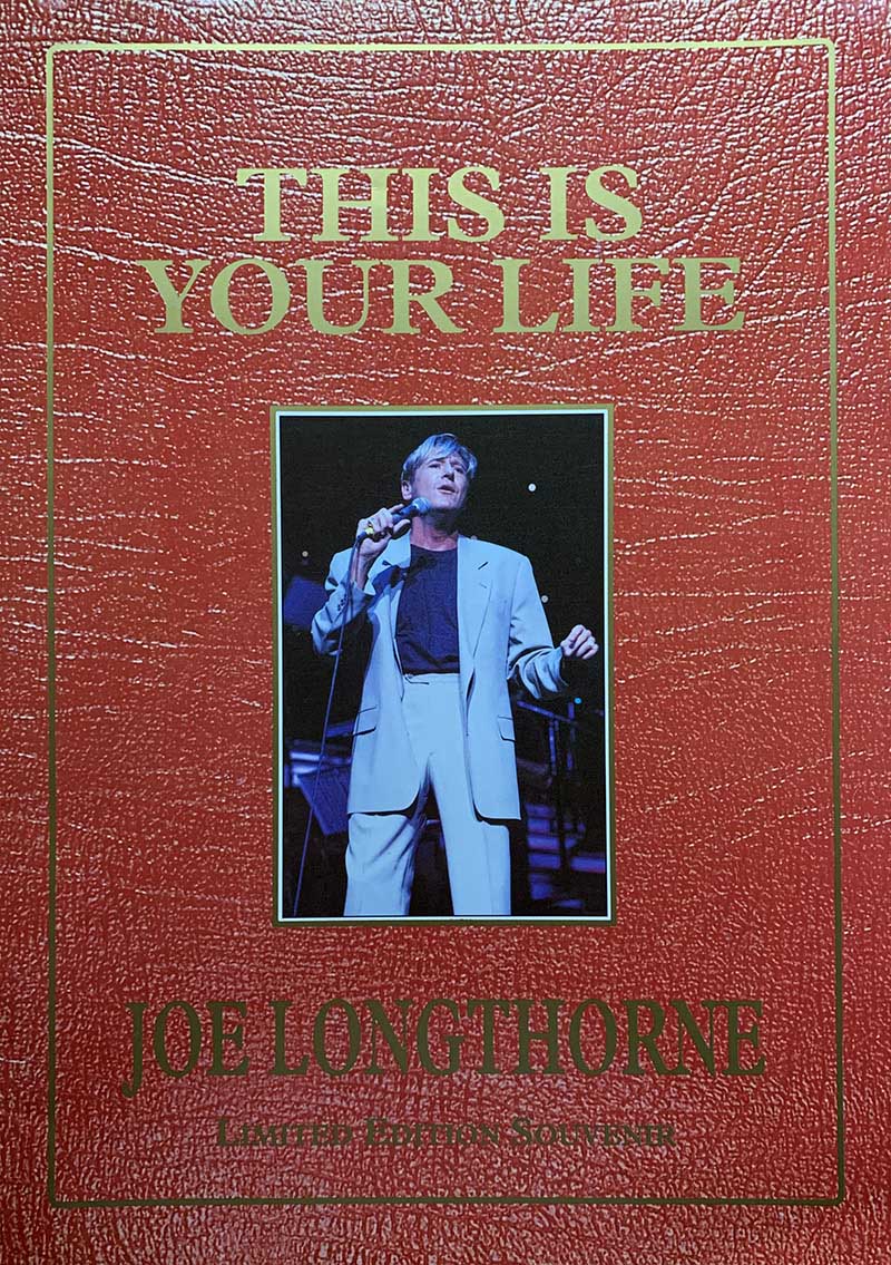 Joe Longthorne's souvenir brochure