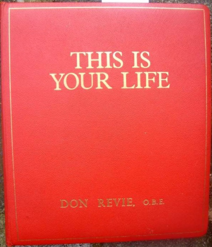 Don Revie This Is Your Life Big Red Book