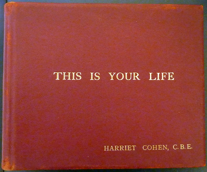 Harriet Cohen This Is Your Life Big Red Book