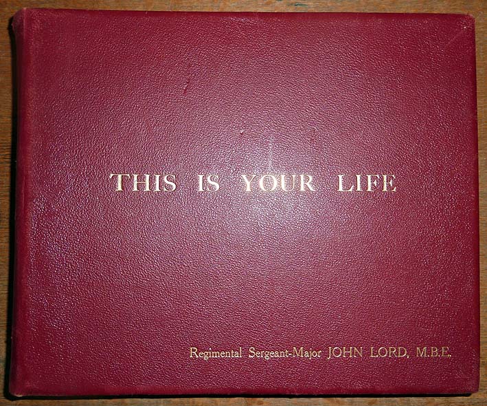 John Lord This Is Your Life Big Red Book