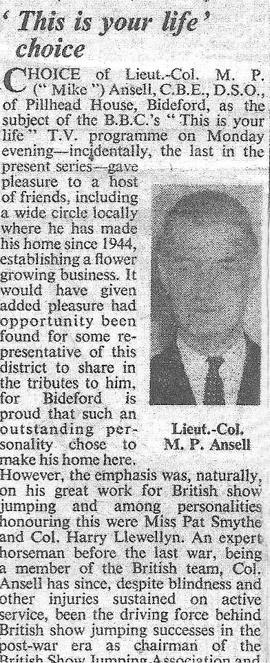 Michael Ansell Article