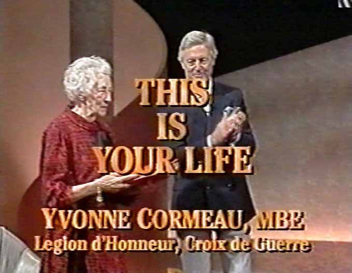 Yvonne Cormeau This Is Your Life