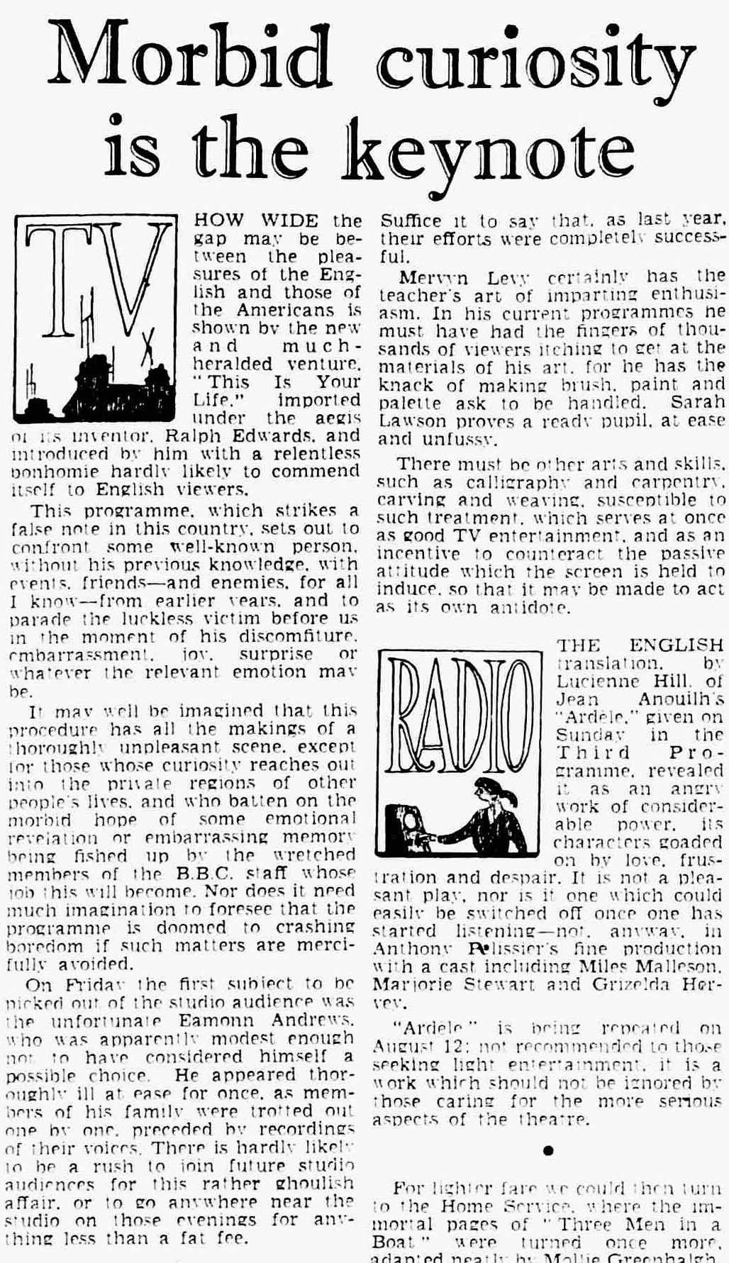 The Advertiser This Is Your Life article