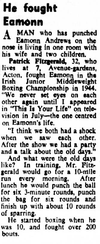 Acton Gazette and Post This Is Your Life article
