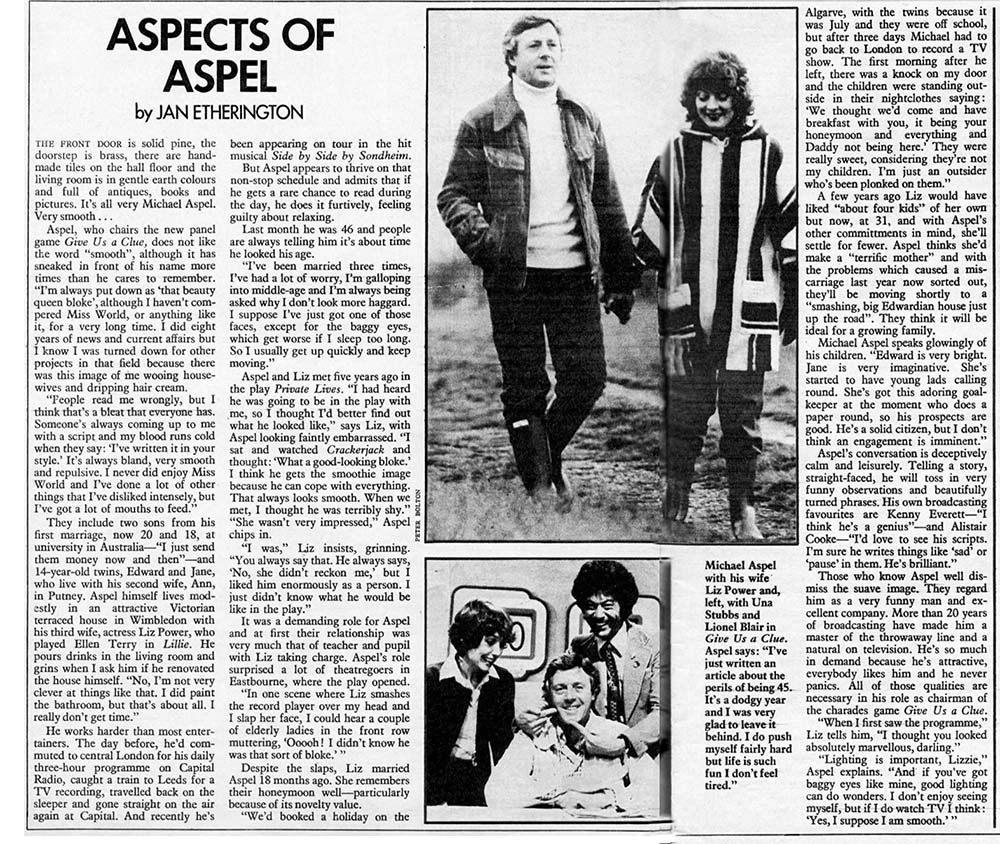 TV Times: Michael Aspel article