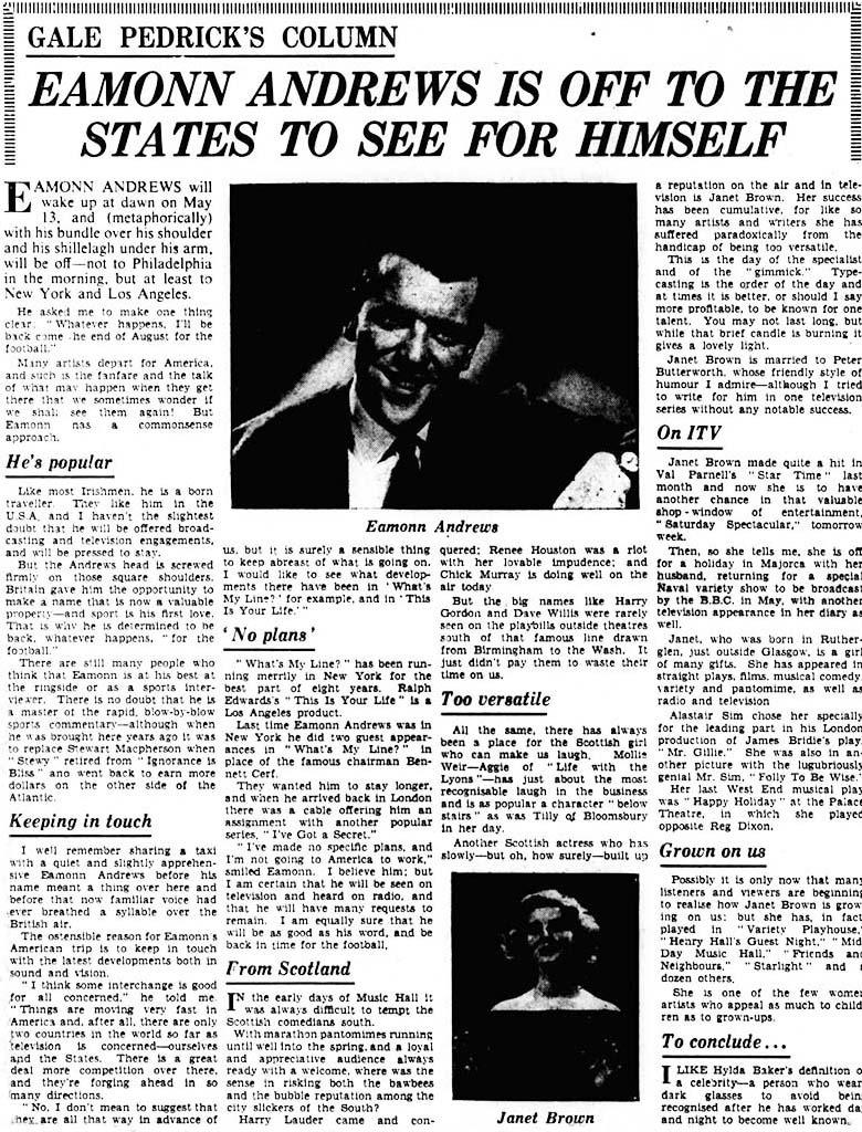 Sutton and Epsom Advertiser This Is Your Life article