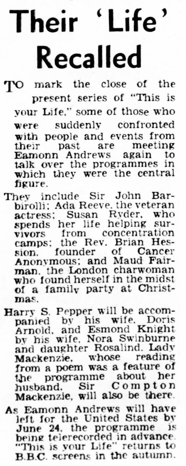 Sunderland Echo: This Is Your Life article