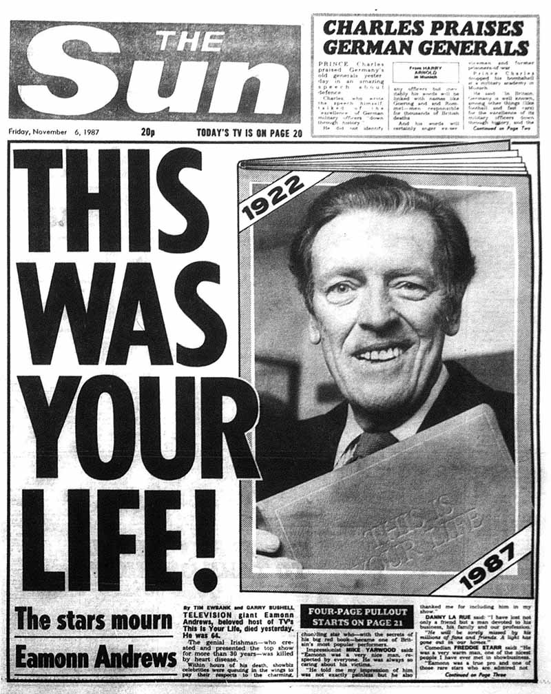 The Sun: Eamonn Andrews article