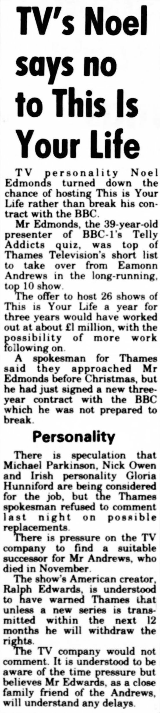 Shropshire Star: This Is Your Life article