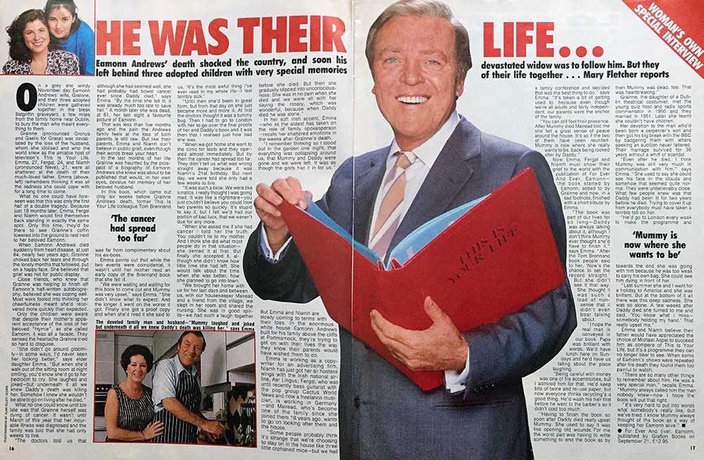 Woman's Own: Eamonn Andrews article