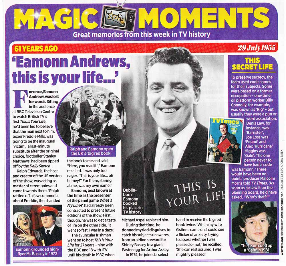 TV Times: This Is Your Life article