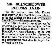 The Guardian: Danny Blanchflower This Is Your Life article