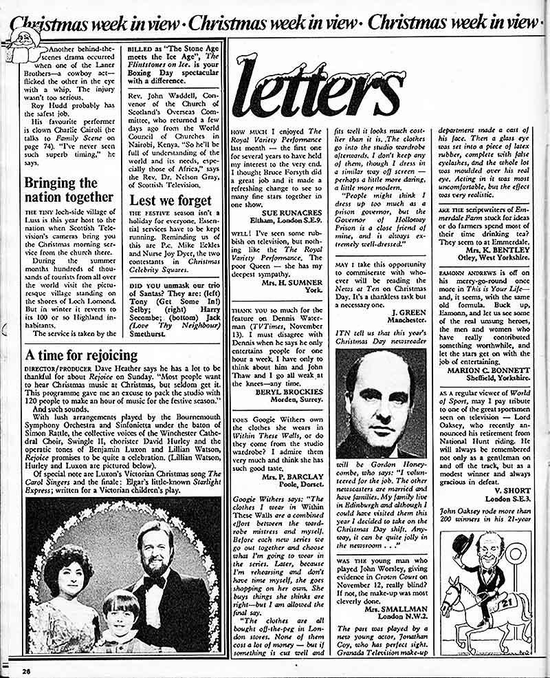 TV Times: This Is Your Life viewer's letter