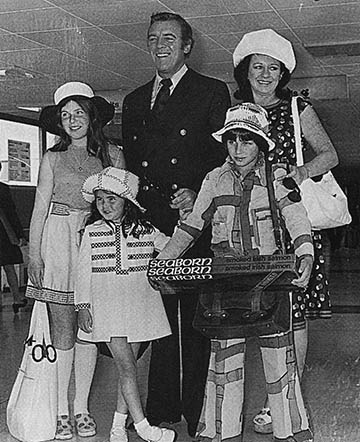 Eamonn Andrews and family