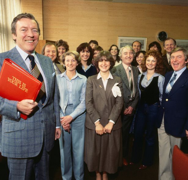 Eamonn Andrews and the This Is Your Life production team