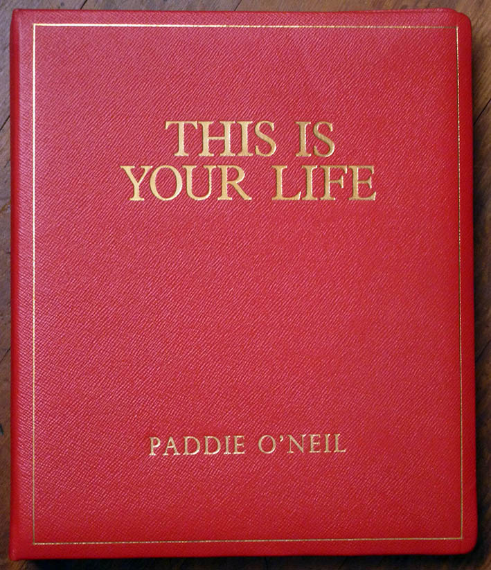 Paddie O'Neil This Is Your Life book