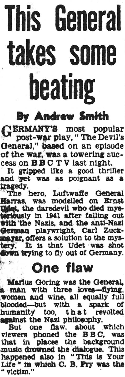 Daily Herald article: C B Fry This Is Your Life