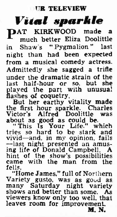 Manchester Evening News article: Donald Campbell This Is Your Life