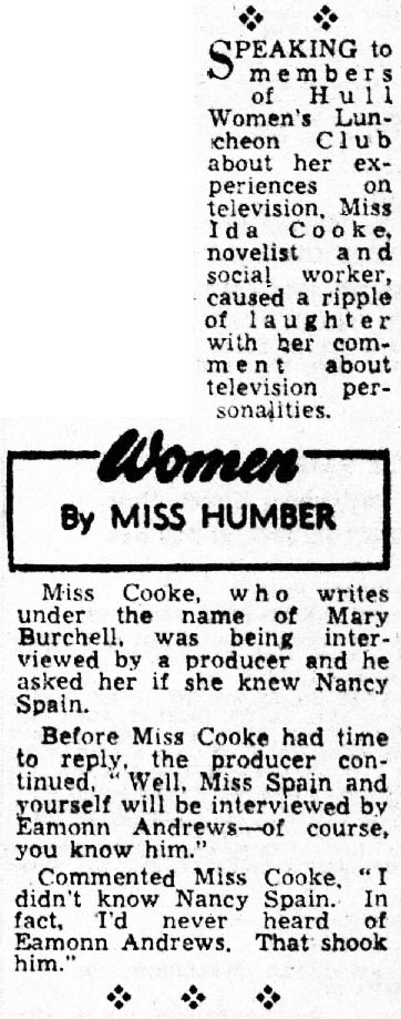 The Daily Mail article: Ida Cook This Is Your Life