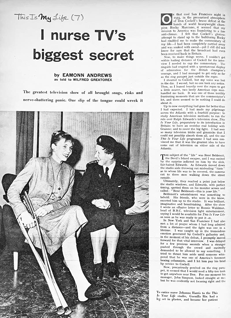 John Bull Magazine article: Johanna Harris This Is Your Life