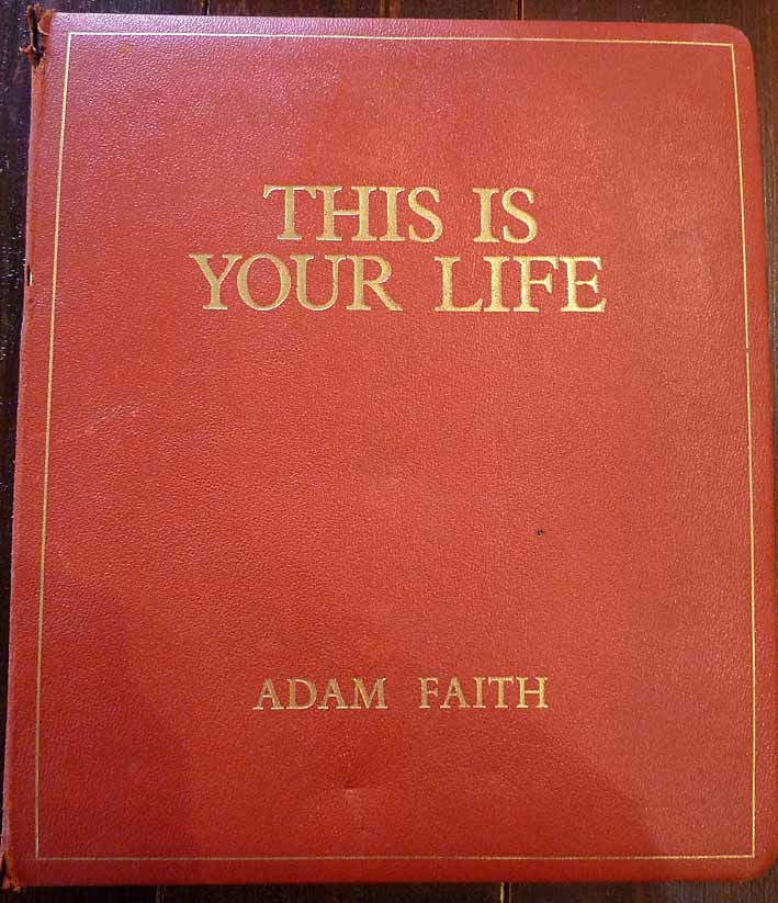 Adam Faith This Is Your Life Big Red Book