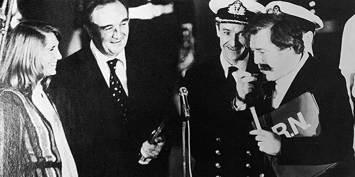 Naomi James and Eamonn Andrews