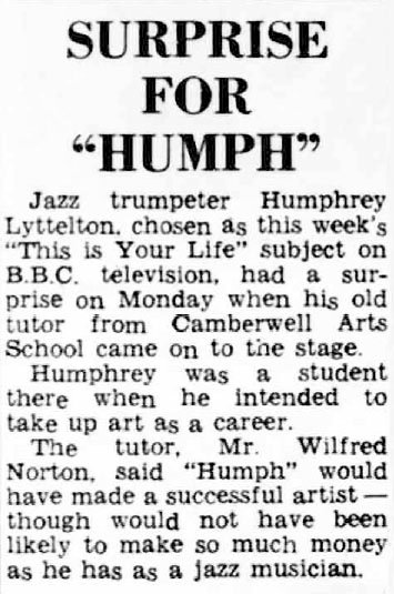 South London Observer article: Humphrey Lyttelton This Is Your Life