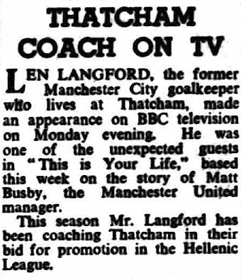 Reading Standard article: Matt Busby This Is Your Life