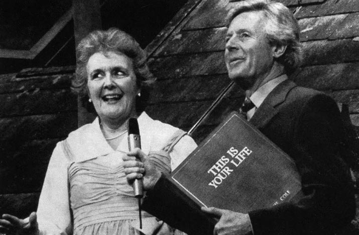 Stephanie Cole and Michael Aspel