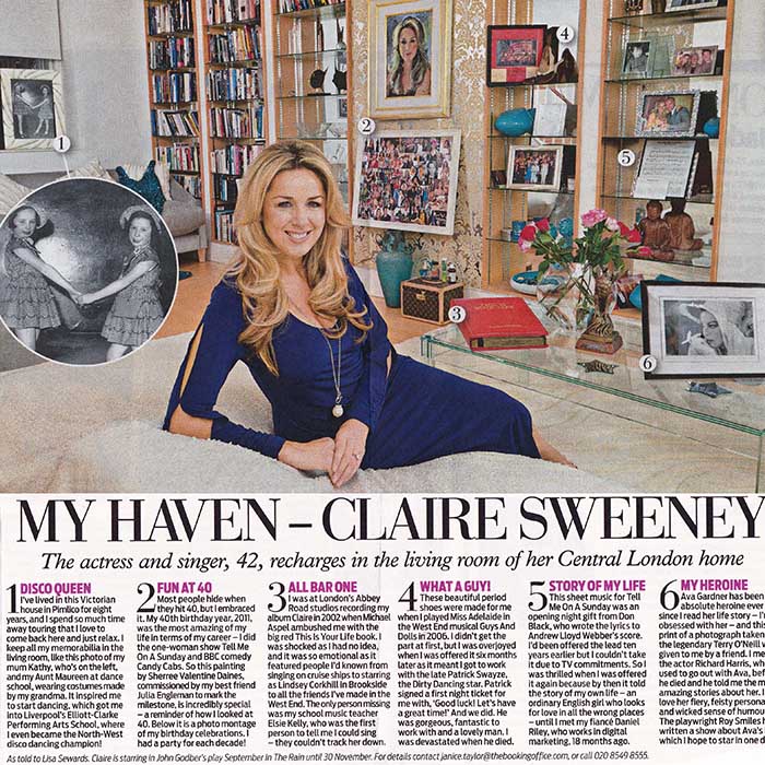 Daily Mail article: Claire Sweeney This Is Your Life