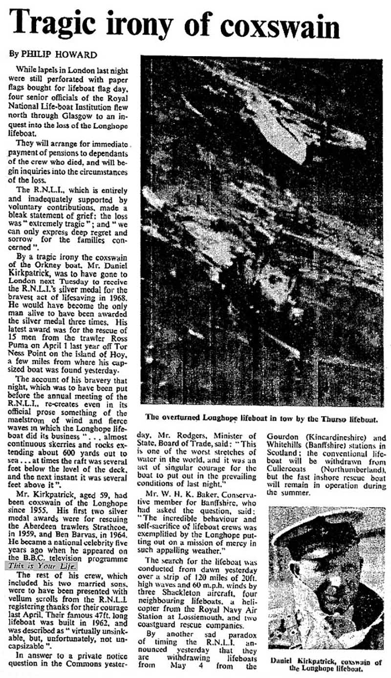 The Times article: Daniel Kirkpatrick