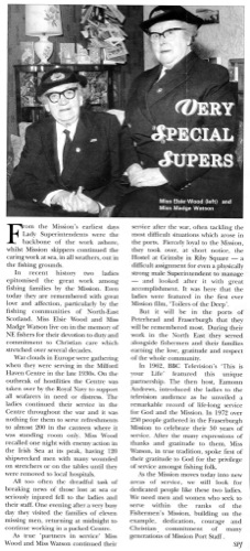 Madge Watson and Elsie Wood article