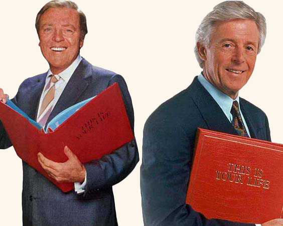 This Is Your Life presenters Eamonn Andrews and Michael Aspel