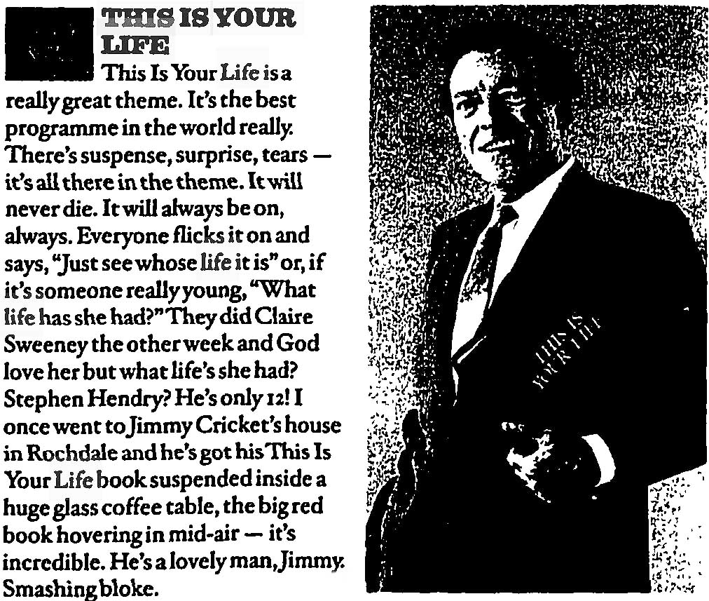 The Guardian newspaper article: This Is Your Life theme tune